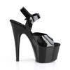 Pleaser - ADORE708N Ankle strap sandal, Pole dance shoes - Pole dance shoes - Black Product image